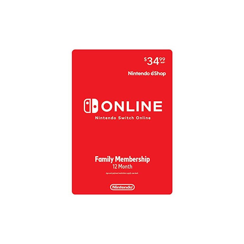 Nintendo Switch Online 12-Months Family Membership (Region: America)