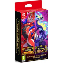 Pokemon Scarlet & Pokemon Violet Double Pack - Steelbook Edition