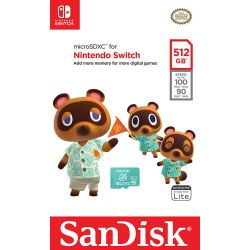 Sandisk microSD for Nintendo Switch 512GB